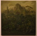 And then beyond the humidity an un - surveyed landscape glistened Mauritius by Sahil Naik contemporary artwork painting