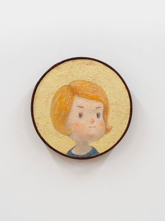 A Girl amidst the Golden Background by Otani Workshop contemporary artwork Painting