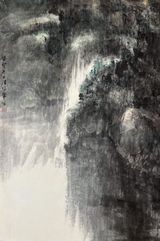 Fall No.1 by Poon Chun-Wah contemporary artwork painting works on paper