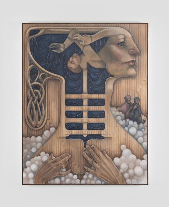 Pituitary-Thyroid Rosaries by Justin Fitzpatrick contemporary artwork Painting