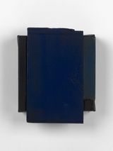 Blue over black by Sam Lock contemporary artwork mixed media