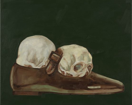 Mysterious Shoe by Xiao Hanqiu contemporary artwork Painting