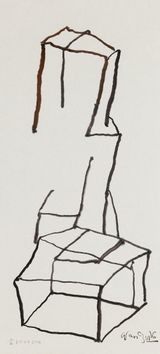 Boxes C 27 2016 by Wang Chuan contemporary artwork painting works on paper