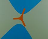 Lissitzky Curves and Breuer UNESCO 2 UNESCO2 by David Diao contemporary artwork painting