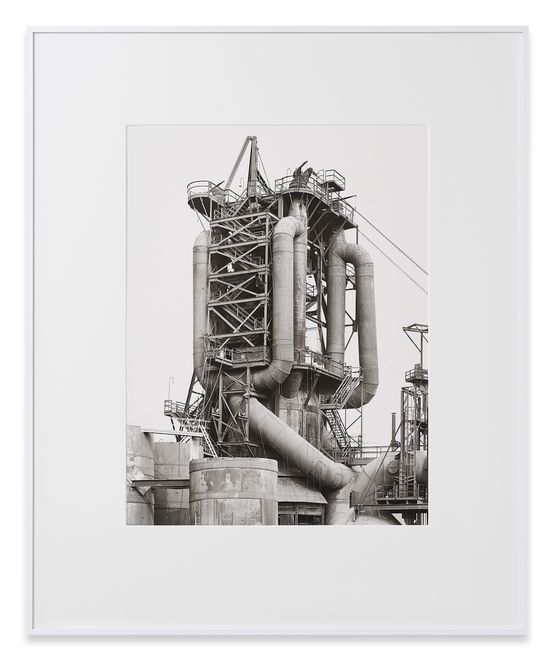 Blast Furnace BraddockPittsburgh Pennsylvania USA by Bernd  Hilla Becher contemporary artwork Photography