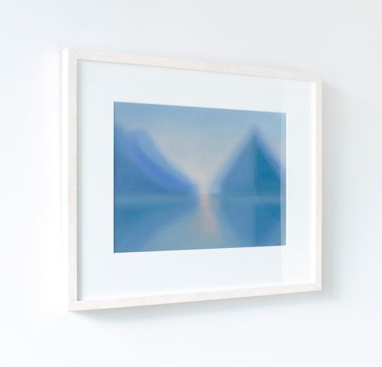 PiopiotahiMilford Sound reflection by Lucy ODoherty contemporary artwork Painting