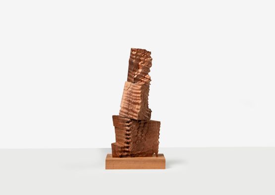 Crinkle Column by David Nash contemporary artwork Sculpture