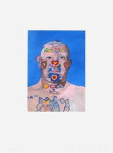 Tattooed Man by Peter Blake contemporary artwork print