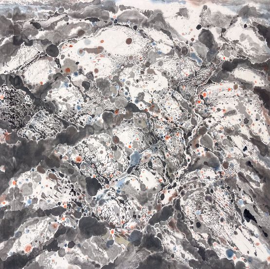 Autumn Mountain by Wucius Wong contemporary artwork Drawing