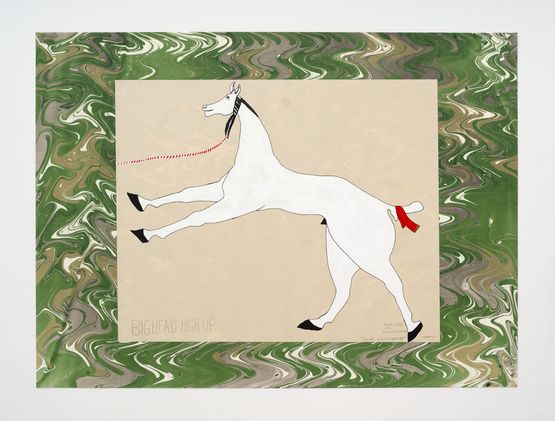 Bighead High Up by Wendy Red Star contemporary artwork Painting