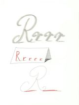 R from Hockneys Alphabet by David Hockney contemporary artwork print