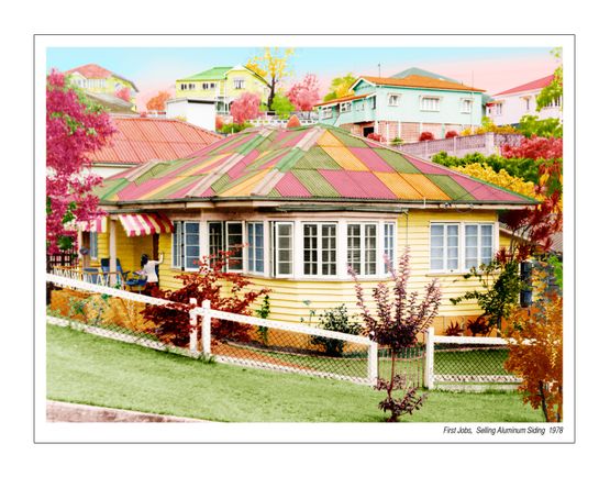 First Jobs Selling Aluminium Siding 1978 by Tracey Moffatt contemporary artwork Works on Paper