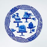 My Little Paris in Blue-and-White Series - Dessert Wonderland 2 by Angel Hui contemporary artwork painting