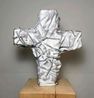 Nagelkreuz hell by Gunther Uecker contemporary artwork Sculpture