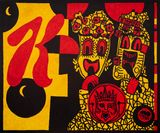 K Pop King of Mask Singers by Derek Boshier contemporary artwork painting