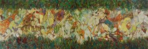 Secret in the Forest by Liu Chunliu contemporary artwork Painting
