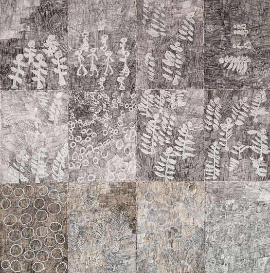 Djorra paper 1 by Nyapanyapa Yunupiu contemporary artwork Mixed Media