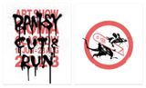 Cut and Run Set of 2 Posters by Banksy contemporary artwork print