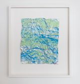 No. 940 Folded Grid by Rana Begum contemporary artwork mixed media