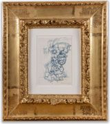 Dans le salon a Stampa by Alberto Giacometti contemporary artwork drawing works on paper