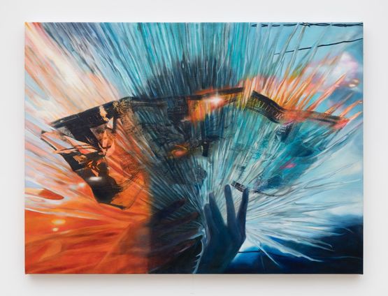 Robusta Palm Rorschach by Jessica Taylor Bellamy contemporary artwork Painting