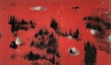 Nei cerchi della terra rumori lontani... fuoco e fiamme by Arcangelo contemporary artwork painting works on paper