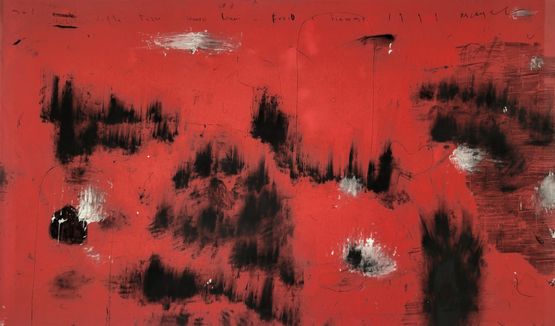 Nei cerchi della terra rumori lontani... fuoco e fiamme by Arcangelo contemporary artwork Painting