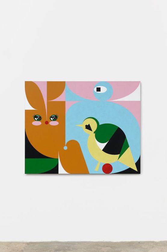 b by Ad Minoliti contemporary artwork Painting