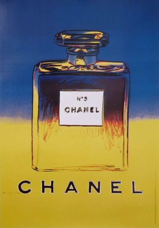 Chanel N5 Perfume - Yellow by Andy Warhol contemporary artwork Works on Paper
