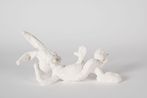 Reclining Bunny by Daniel Arsham contemporary artwork Sculpture