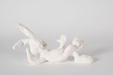 Reclining Bunny by Daniel Arsham contemporary artwork sculpture
