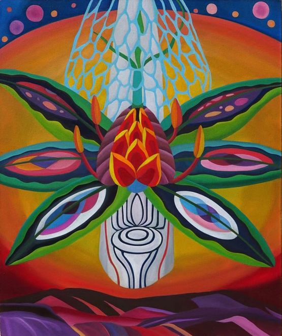 Grass on the Brows by Wang Su contemporary artwork Painting