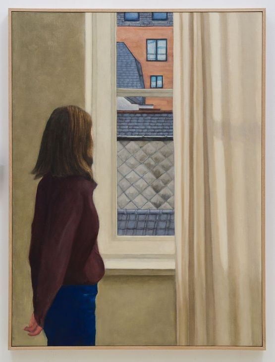 looking out by Jess Allen contemporary artwork Painting