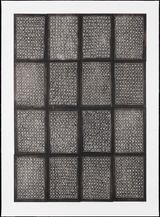 Wooden Scripts How I love your obscure 4 by Ester Fleckner contemporary artwork painting print