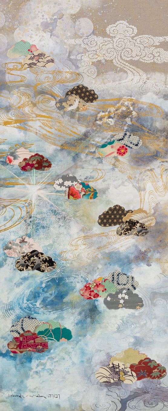 Falling Back to Earth by Deborah Mckellar contemporary artwork Painting