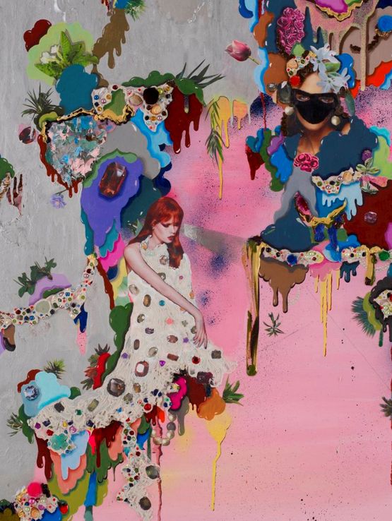 Hanging Gardens I by Alicia Paz contemporary artwork Painting