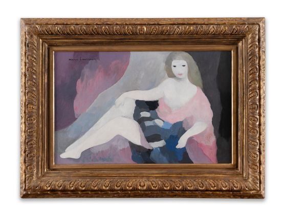 Jeune femme allongee by Marie Laurencin contemporary artwork Painting
