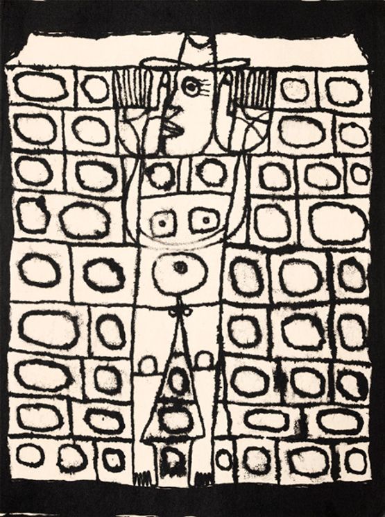 Adhesion au mur by Jean Dubuffet contemporary artwork Print