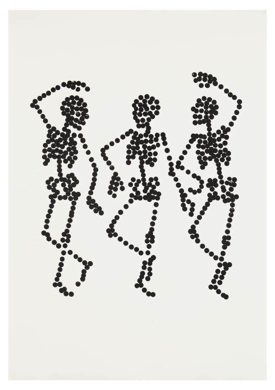 Dance to Dust Drawings 17 by Carlos Amorales contemporary artwork Works on Paper