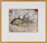 Burrowing Bettong by its Warren in the Calcrete Rocks by John Wolseley contemporary artwork print