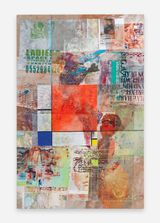 Piece Painting free association hard linesgeography by Mandy El-Sayegh contemporary artwork painting print