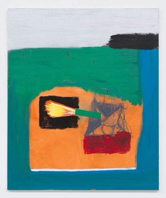 The First Shot by Walter Swennen contemporary artwork Painting