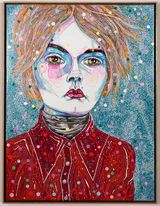 to hold 4 by Del Kathryn Barton contemporary artwork painting