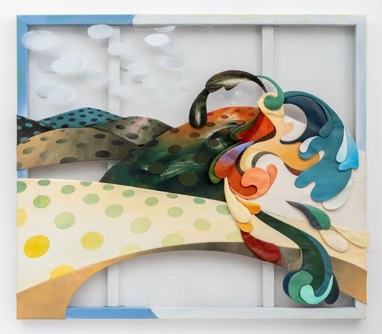 Minnie Takes Up Painting by Jann Haworth contemporary artwork Painting