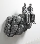 The Cliff wall piece small version by Hans Op De Beeck contemporary artwork sculpture