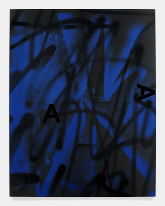 Black Dada AA by Adam Pendleton contemporary artwork Painting