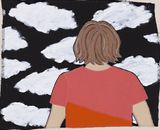 Head in the Clouds 4 by Adrienne Doig contemporary artwork painting textile