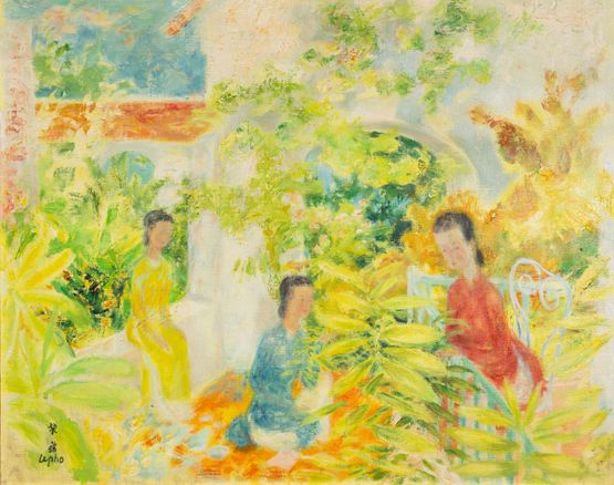 Trois Femmes Three Women by Le Pho contemporary artwork Painting