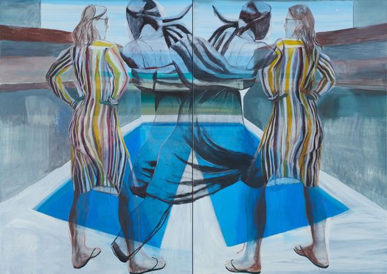 Interference by Marc Desgrandchamps contemporary artwork Painting