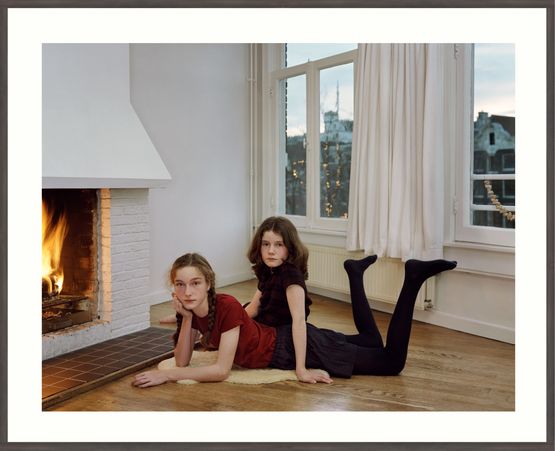 Lina and Bruun Amsterdam December 7 by Rineke Dijkstra contemporary artwork Print